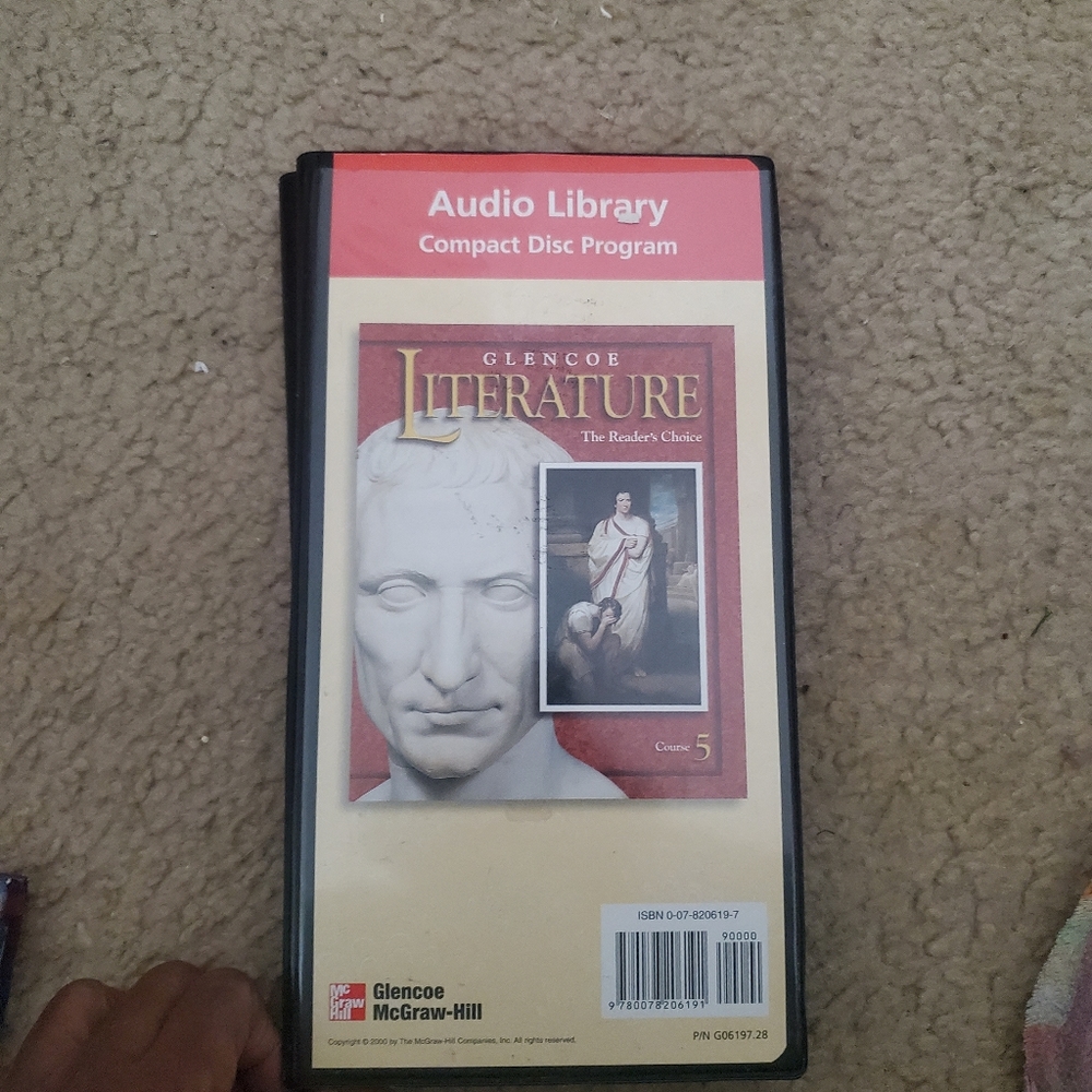 Glencoe Audio Library Literature Course 5 22 CD's
